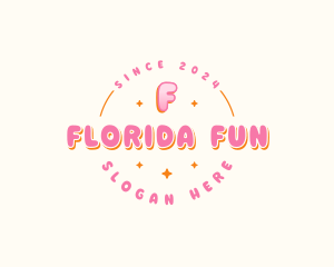 Cute Bubble Sparkle logo design