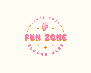 Cute Bubble Sparkle logo design