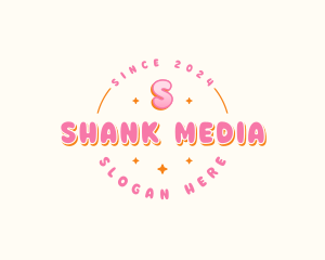 Cute Bubble Sparkle logo design