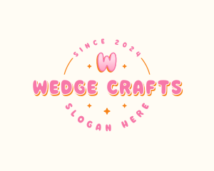 Cute Bubble Sparkle logo design