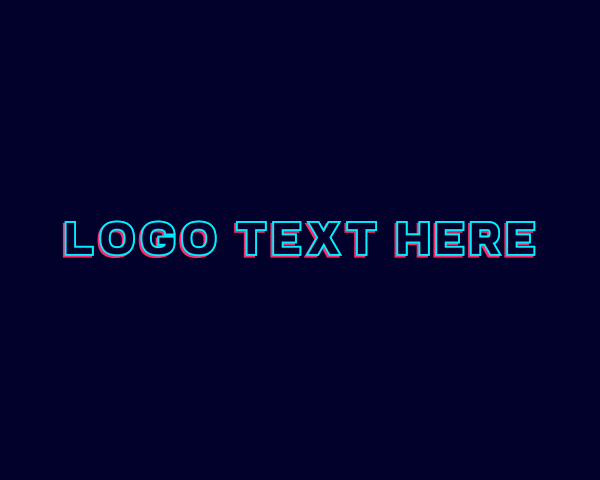 Anaglyph logo example 2