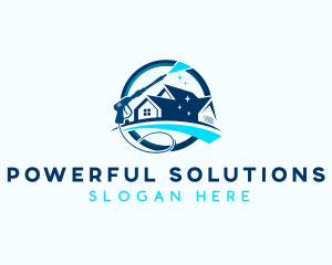 Pressure Washer Sanitation logo design