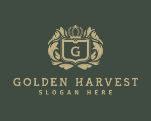 Luxurious Shield Crown logo design