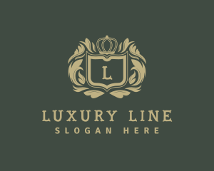 Luxurious Shield Crown logo design