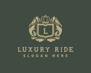 Luxurious Shield Crown logo design