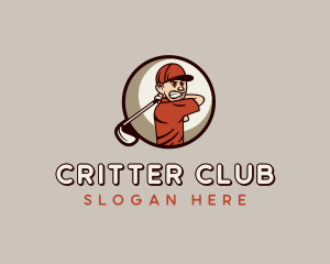 Golfing Sports Tournament logo design