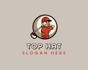 Golfing Sports Tournament logo design