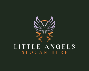 Halo Angel Wings logo design