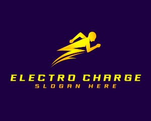 Human Lightning Fast logo design