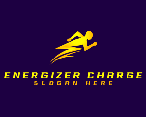 Human Lightning Fast logo design