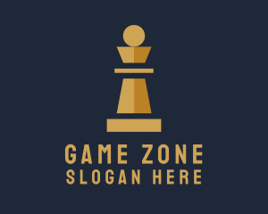Pawn Chess Board Game Logo