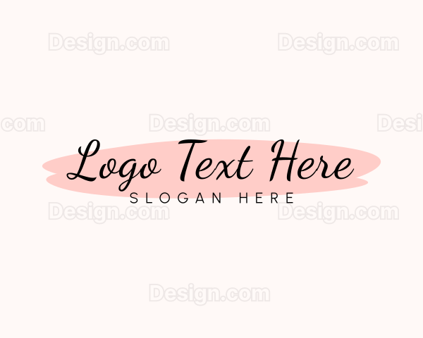 Feminine Watercolor Cursive Logo