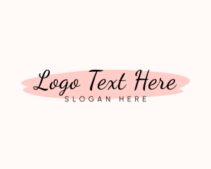 Feminine Watercolor Cursive logo