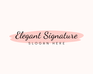 Feminine Watercolor Cursive logo design