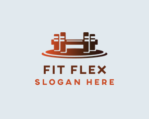 Gym Fitness Dumbbell logo design