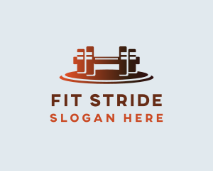 Gym Fitness Dumbbell logo design