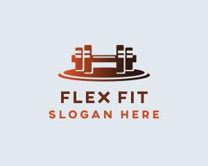 Gym Fitness Dumbbell logo design