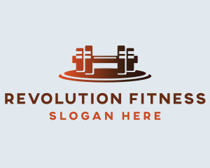 Gym Fitness Dumbbell logo design