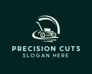 Mower Grass Cutting Gardener logo design