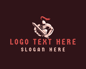 Medieval Knight Soldier logo