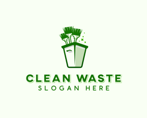 Garbage Trash Disposal logo design