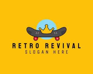 Retro Skater Boy  logo design