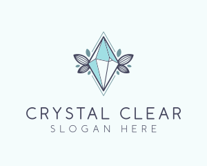 Eco Crystal Gem logo design
