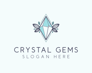 Eco Crystal Gem logo design