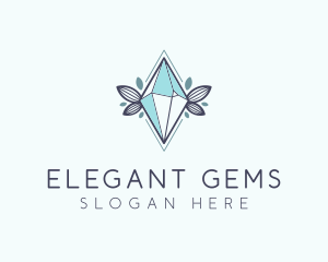 Eco Crystal Gem logo design