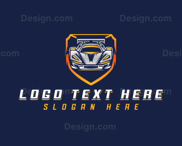 Race Car Automotive Logo