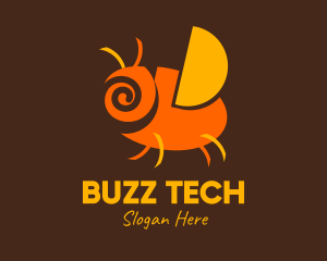 Orange Spiral Bug logo