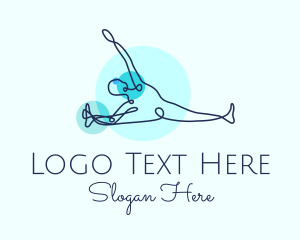 Triangle Yoga Pose  logo