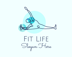 Triangle Yoga Pose  Logo