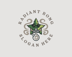 Smoking Leaf Marijuana logo