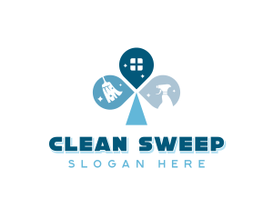 Disinfection Sanitation Clean logo design