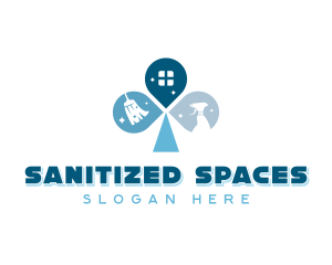 Disinfection Sanitation Clean logo