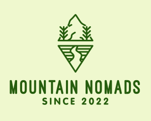 Nature Mountain Camping  logo design