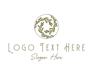 Natural Olives Circle logo design