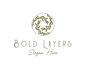 Natural Olives Circle logo design