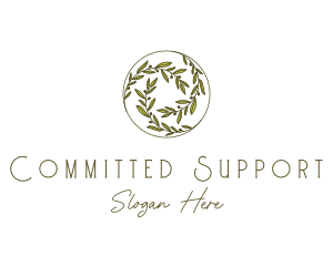 Natural Olives Circle logo design