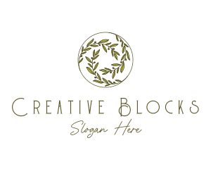 Natural Olives Circle logo design