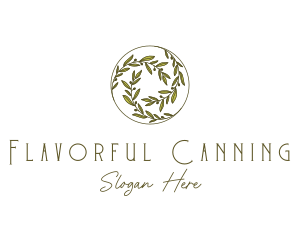 Natural Olives Circle logo design