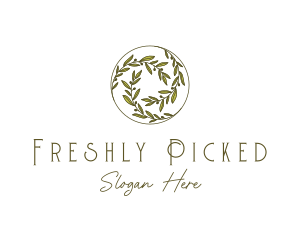 Natural Olives Circle logo design