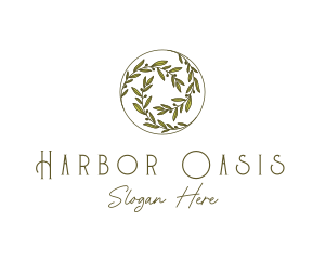 Natural Olives Circle logo design