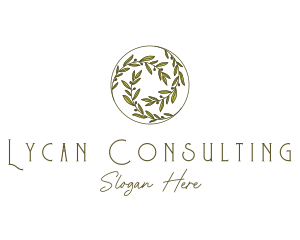 Natural Olives Circle logo design