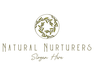 Natural Olives Circle logo design