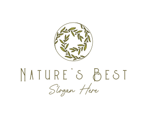 Natural Olives Circle logo design