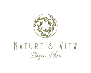 Natural Olives Circle logo design