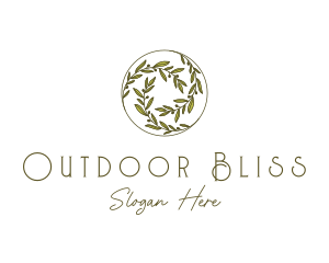 Natural Olives Circle logo design