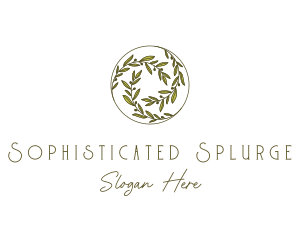 Natural Olives Circle logo design